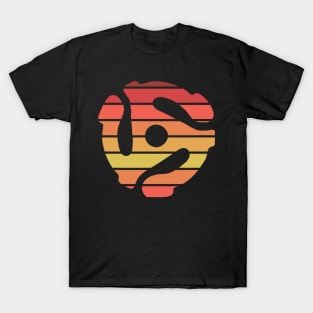 Retro 45 Record Adapter T-Shirt